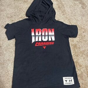 YS under  armour shirt with hood